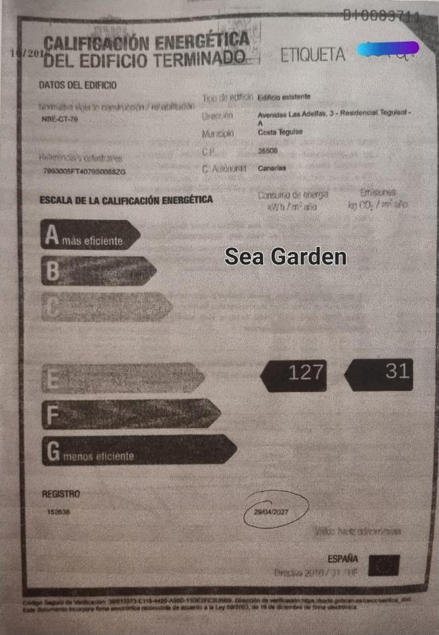 Vivienda Vacacional Sea Garden Costa Teguise Exterior photo